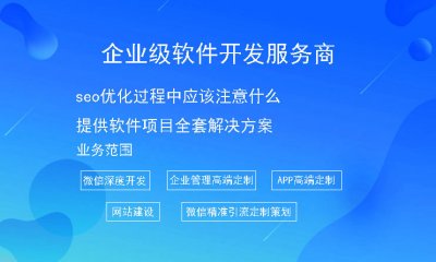 seo優化過程中(zhōng)應該注意什麽