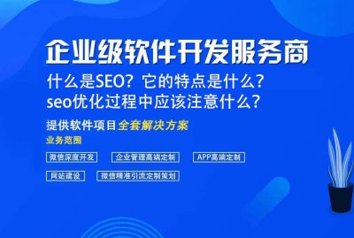  什麽是SEO？它的特點是什麽？  seo優化過程中(zhōng)應該注意什麽？