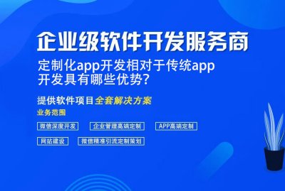 定制化app開(kāi)發相對于傳統app開(kāi)發具有哪些優勢？