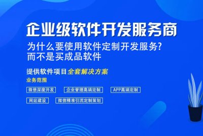 爲什麽要使用軟件定制開(kāi)發服務?而不是買成品軟件