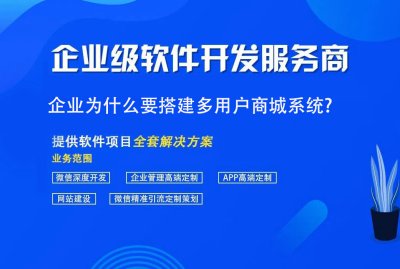 企業爲什麽要搭建多用戶商(shāng)城系統?